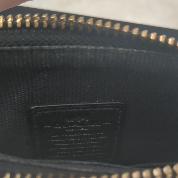 Coach Blue and Black Clutch with Leopard Print - Picture 7 of 10